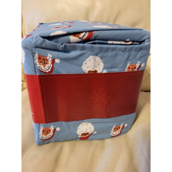 Wondershop Holiday Santa Flannel Sheet Set Full - Picture 8 of 10